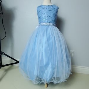New Tea Length Girl Formal Dress